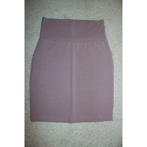 Charlotte Russe Taupe Bodycon Skirt